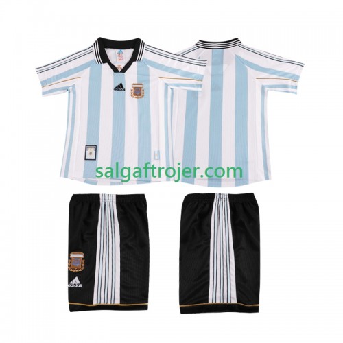 Argentina Fodboldtrøjer Børn Retro Hjemmebanesæt 1998 Kort ærmer Argentina Fodboldtrøjer Børn Retro Hjemmebanesæt 1998 Kort ærmer